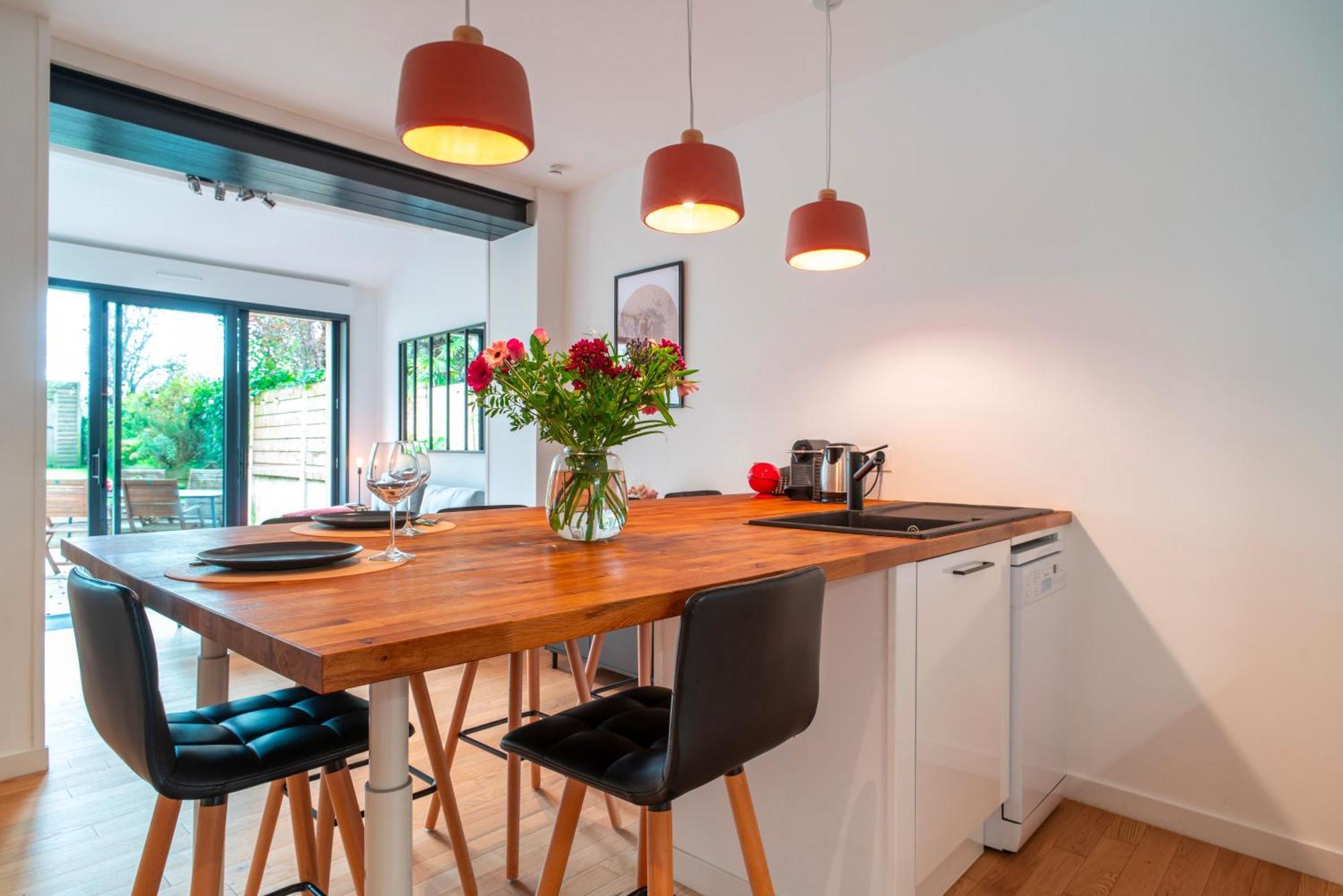 Escale Jardin - Joli Apt Proche Gare Avec Jardin Vannes Exteriér fotografie
